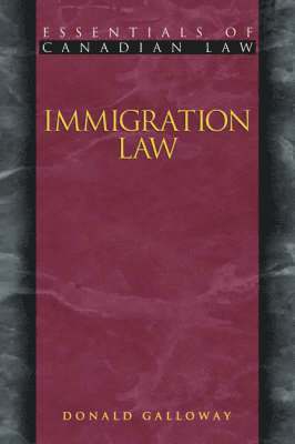Donald Galloway - Immigration Law, Häftad