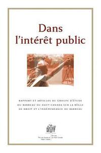 bokomslag Dans L'intérêt Public