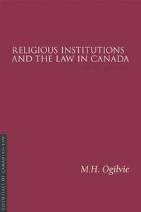 bokomslag Religious Institutions and the Law in Canada