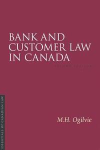 bokomslag Bank and Customer Law in Canada