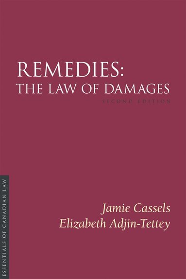 Jamie Cassels, Elizabeth Adjin-Tettey - Remedies 3/e, Häftad