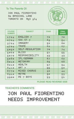 Jon Paul Fiorentino - Needs Improvement, Häftad