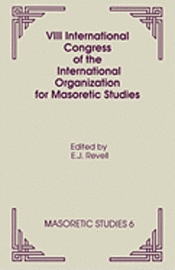 VIII International Congress of the International Organization for Masoretic Studies 1