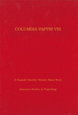 bokomslag Columbia Papyri VIII