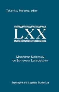 bokomslag Melbourne Symposium on Septuagint Lexicography