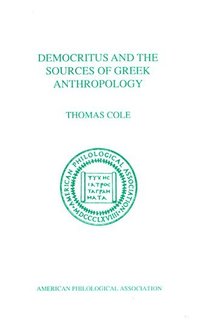 bokomslag Democritus and the Sources of Greek Anthropology