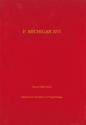 bokomslag P. Michigan XVI: A Greek Love Charm from Egypt (P.Mich. 757) Volume 30