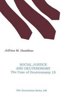 bokomslag Social Justice and Deuteronomy