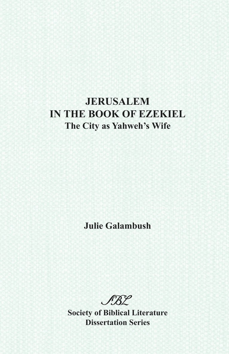 Jerusalem in the Book of Ezeki 1