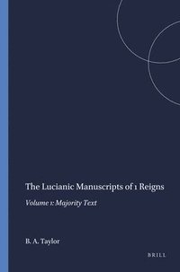 bokomslag Lucianic Manuscripts of 1 Reigns
