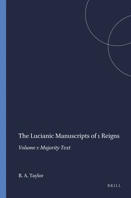 bokomslag Lucianic Manuscripts of 1 Reigns