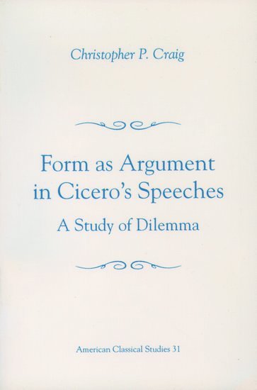 bokomslag Form As Argument in Cicero's Speeches