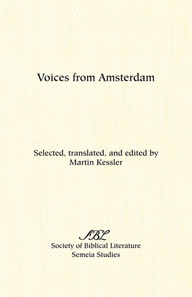 bokomslag Voices from Amsterdam