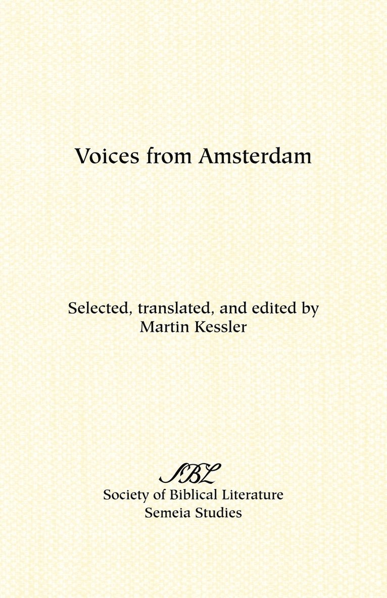 Voices from Amsterdam 1