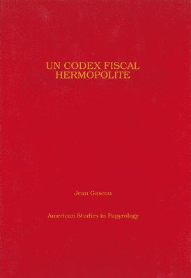 bokomslag Un Codex fiscal Hermopolite