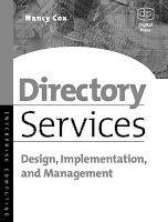 Nancy Cox - Directory Services, Häftad