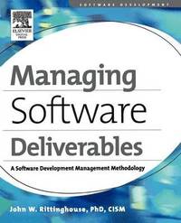 bokomslag Managing Software Deliverables