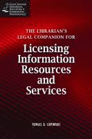 bokomslag Librarian's Legal Companion for Buying and Licensing Information Resources