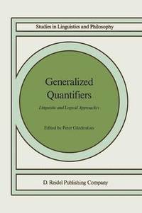 bokomslag Generalized Quantifiers