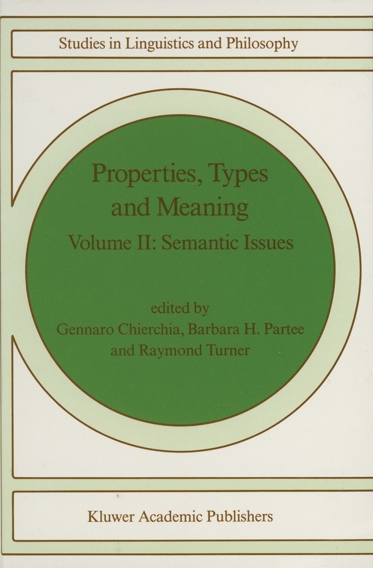 Properties, Types and Meaning 1