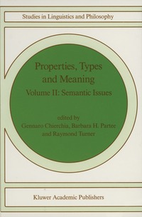 bokomslag Properties, Types and Meaning