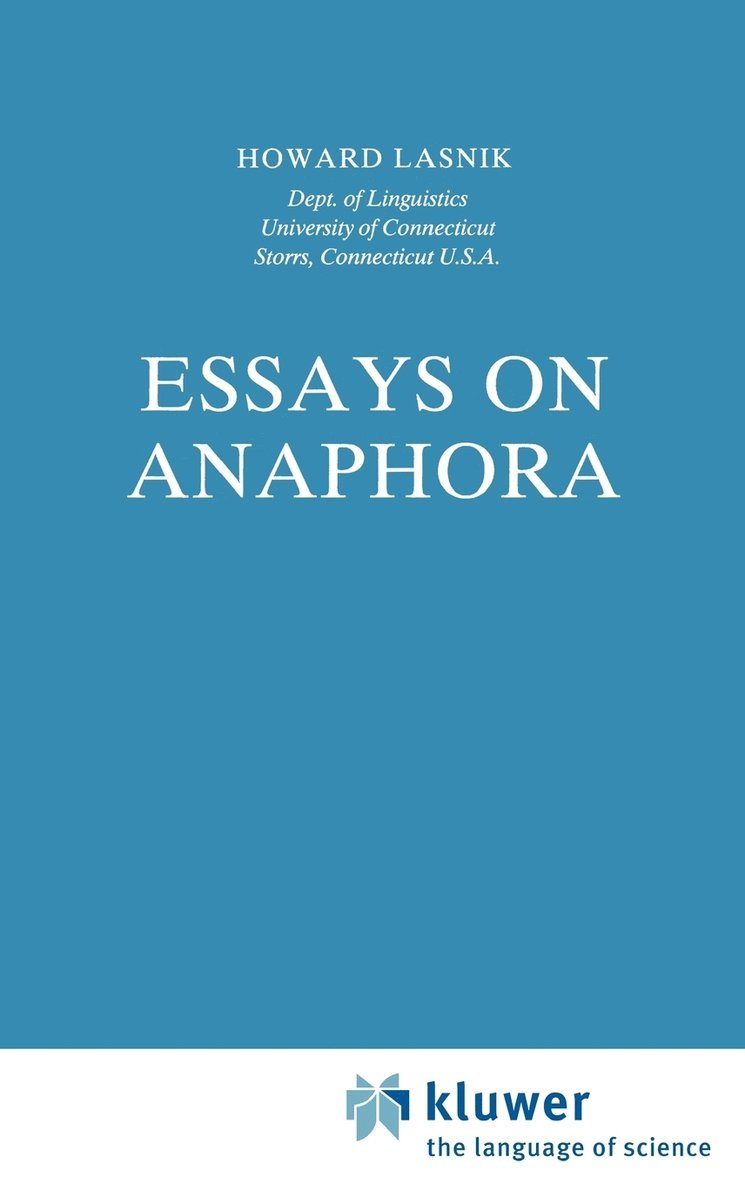 Essays on Anaphora 1