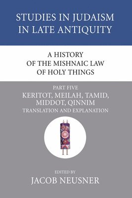 bokomslag A History of the Mishnaic Law of Holy Things, Part 5