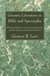 bokomslag Gnomic Literature in Bible and Apocrypha