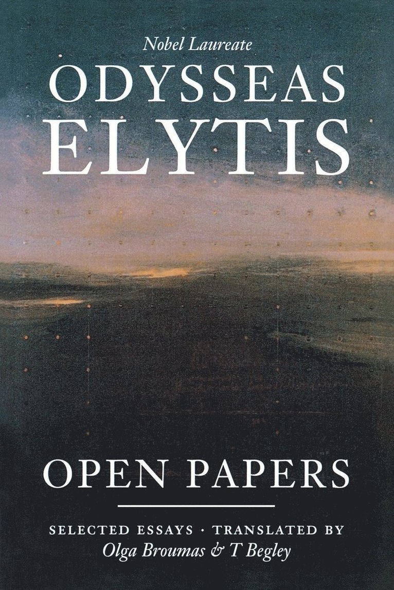 Odysseas Elytis - Open Papers, Häftad
