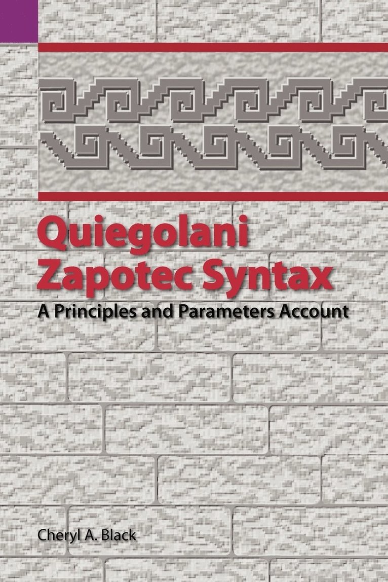 Quiegolani Zapotec Syntax 1