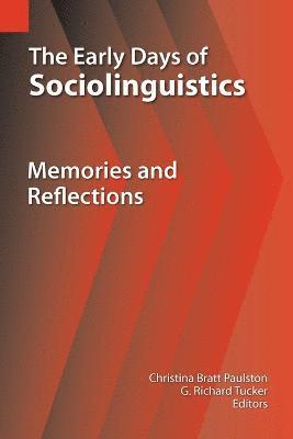 bokomslag The Early Days of Sociolinguistics