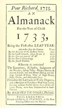 bokomslag Poor Richard, 1733 an Almanack: For the Year of Christ 1733