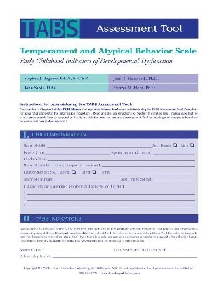 Temperament and Atypical Behavior Scale (TABS) Assessment Tool 1