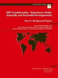 bokomslag Schadler, S. Eds Et Al IMF Conditionality: Experience under S  Experience under Stand-by and Extended Arrangements