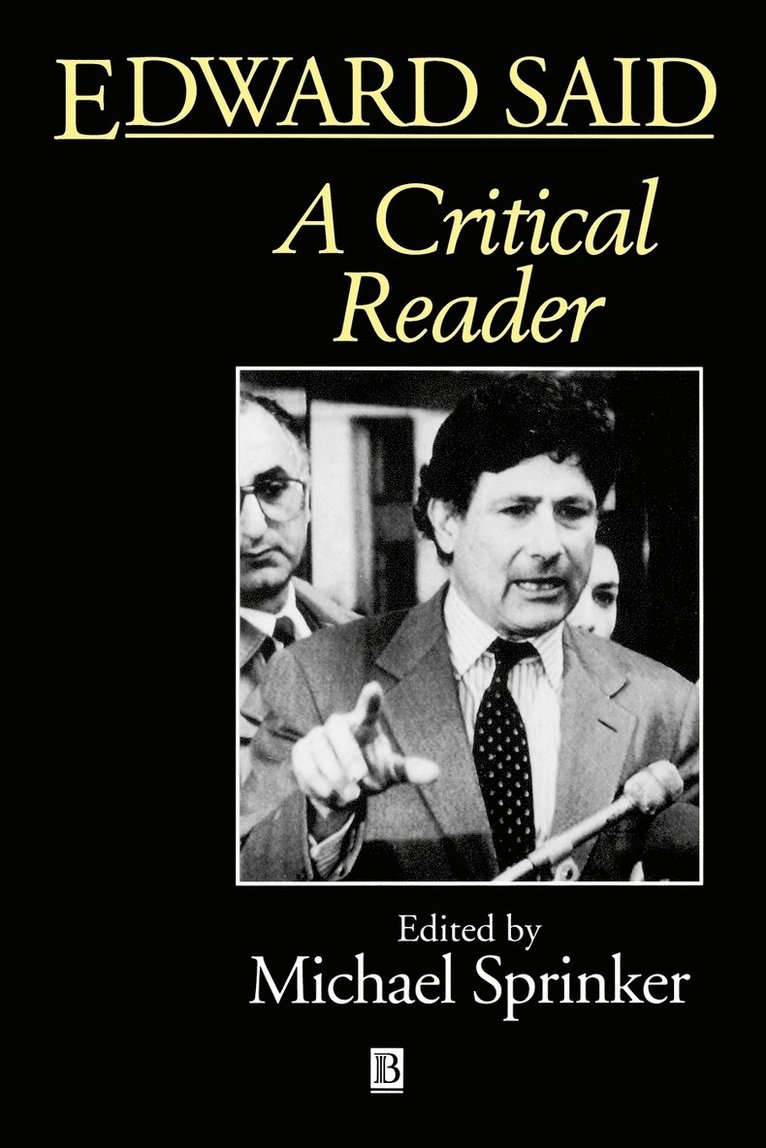 SPRINKER, Michael Sprinker, NY) Sprinker, Michael (State University of New York at Stony Brook - Edward Said, Häftad