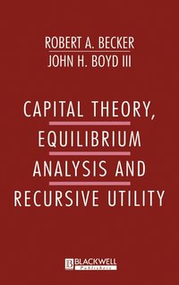 bokomslag Capital Theory Equilibrum Analysis and Recursive Utility