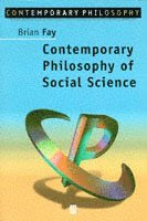 bokomslag Contemporary Philosophy of Social Science