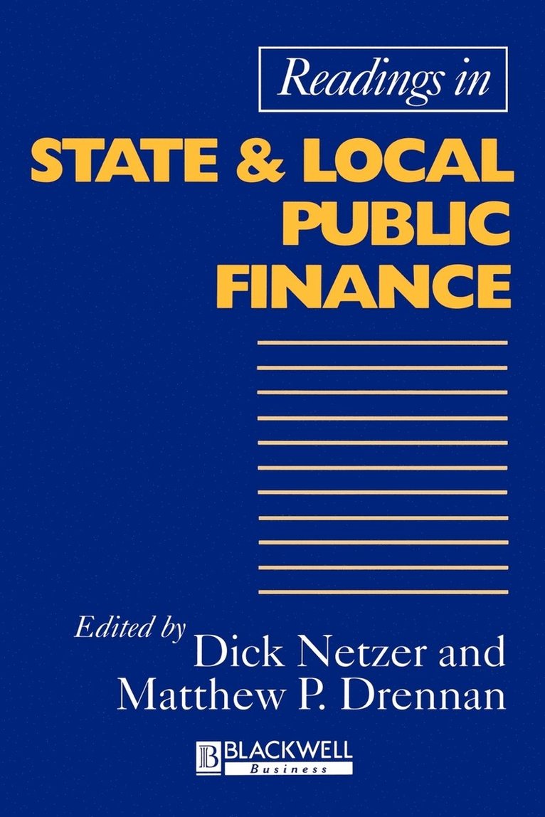 Readings in State and Local Public Finance 1