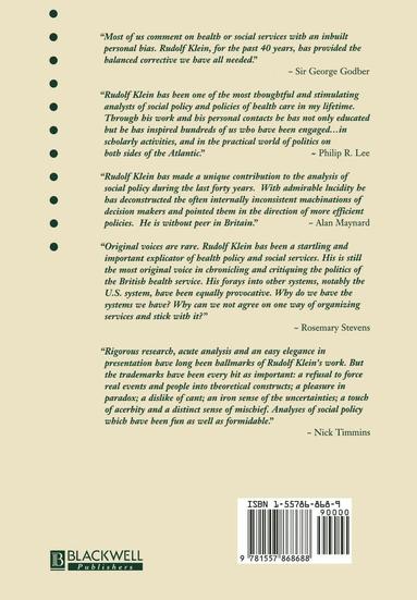 bokomslag The State, Politics and Health: Essays for Rudolf Klein