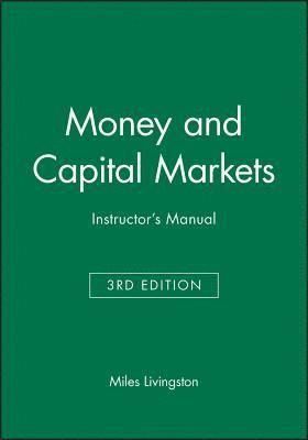 bokomslag Money and Capital Markets 3e Instructor's Manual