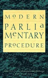bokomslag Modern Parliamentary Procedure