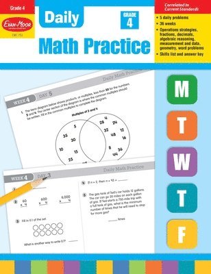 Evan-Moor Educational Publishers - Daily Math Practice, Grade 4 Teacher Edition, Häftad