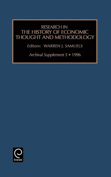 bokomslag Research in the History of Economic Thought and Methodology