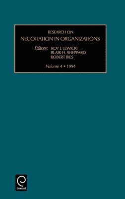 Research on Negotiation in Organizations 1