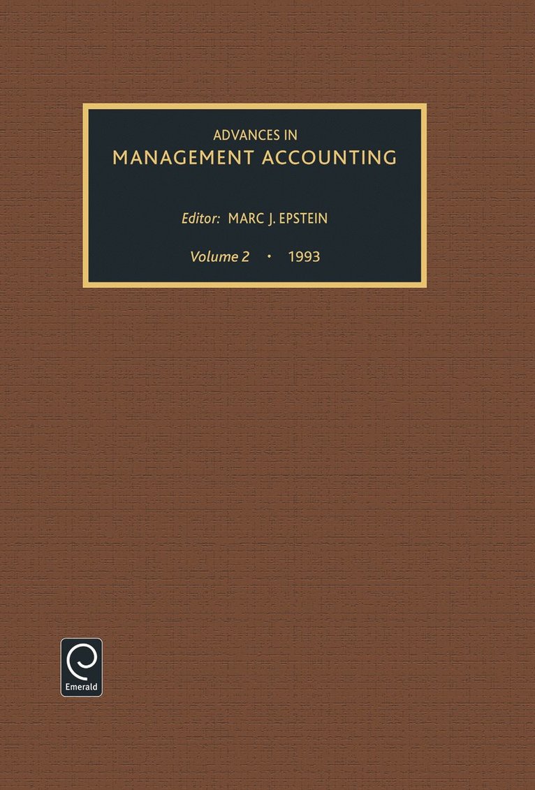Advances in Management Accounting