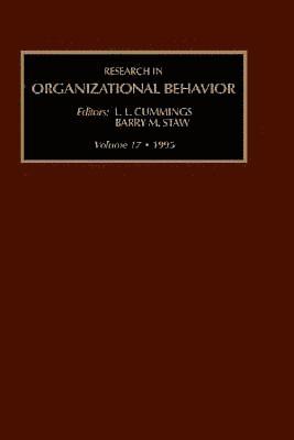 Barry Staw, Barry M. Staw, Larry L. Cummings - Research in Organizational Behavior, Inbunden