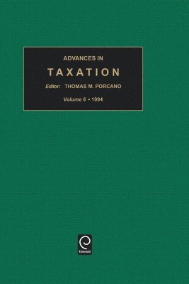 bokomslag Advances in Taxation