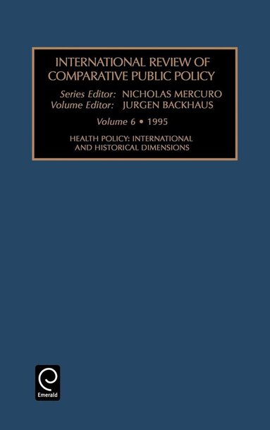 Jurgen Backhaus - Health Policy, Inbunden