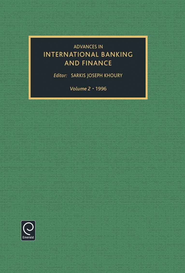 Advances in international banking and finance