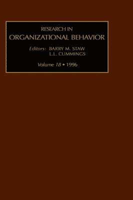 bokomslag Research in Organizational Behavior: Volume 18